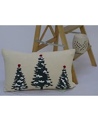 Vibhsa Evergreen Trees Decorative Pillow, 14" x 24"