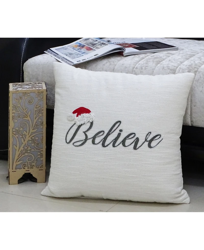Vibhsa Believe Decorative Pillow, 20" x 20"
