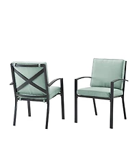 Kaplan 2 Piece Outdoor Dining Chair Set