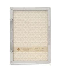 High Quality Polished Cast Metal Picture Frame - Screw Head Design, 5" x 7"