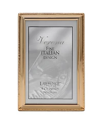 Polished Metal Picture Frame - Bead Border Design