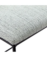 Martha Stewart Hastings 25.5"H Modern Metal Counter Stool with Footrest and Cushioned Seat