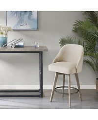 Madison Park Pearce Counter Stool with Swivel Seat