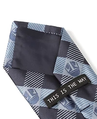 Star Wars Mando Helmet Check Men's Tie