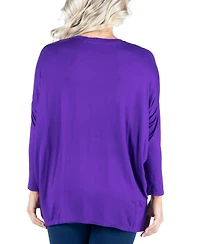 Women's Oversized Long Sleeve Dolman Top