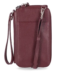 Giani Bernini Softy Leather Tech Crossbody Wallet