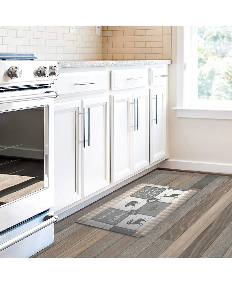 Laural Home Cabin Living Kitchen Mat