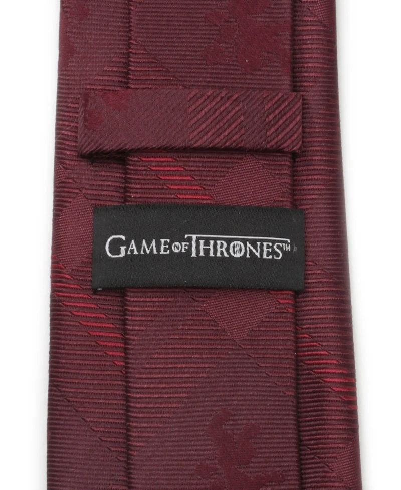 Men's Lannister Lion Plaid Tie