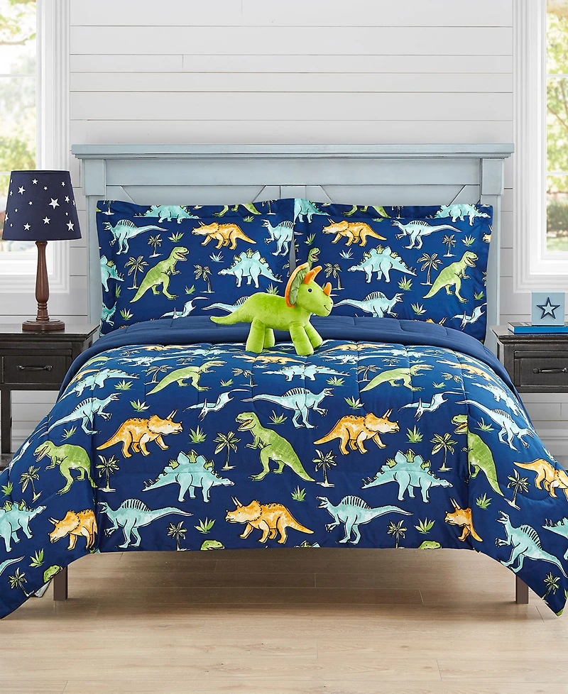 Mytex Kids Watercolor Dinosaur -Pc. Comforter Set