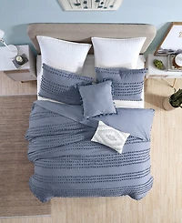 Swift Home Magnificent Marilla Dot 5 Piece Comforter Set, Full/Queen