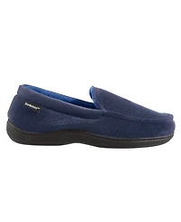 Isotoner Signature Men's Microterry Jared Moccasin Slippers with Memory Foam