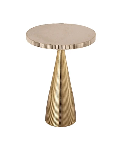 Celeste Ribbed Side Table