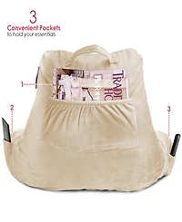 Nestl Shredded Memory Foam Reading Backrest Pillow, Medium
