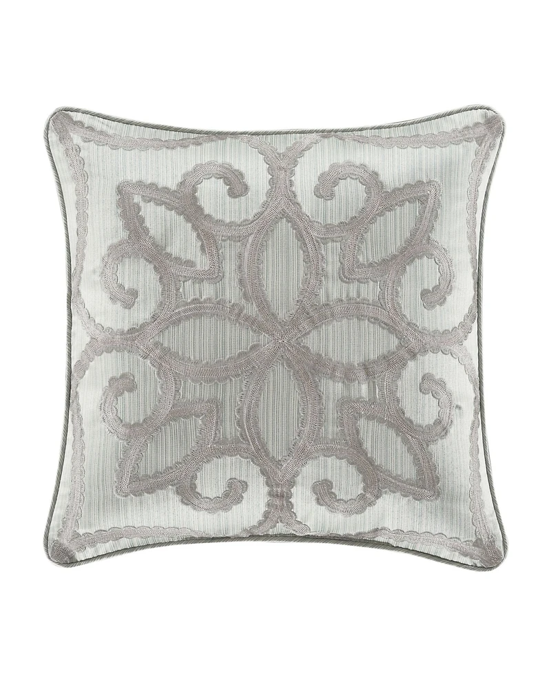 Five Queens Court Nouveau Embellished Decorative Pillow, 18" x 18"