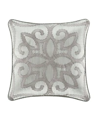 Five Queens Court Nouveau Embellished Decorative Pillow, 18" x 18"
