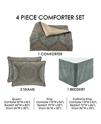J Queen New York Dorset 4-Pc. Comforter Set