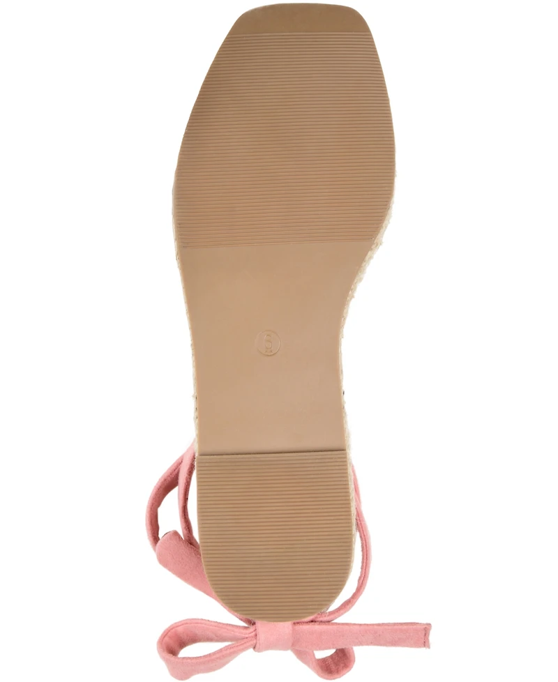 Journee Collection Women's Emelie Espadrille Flat Sandals