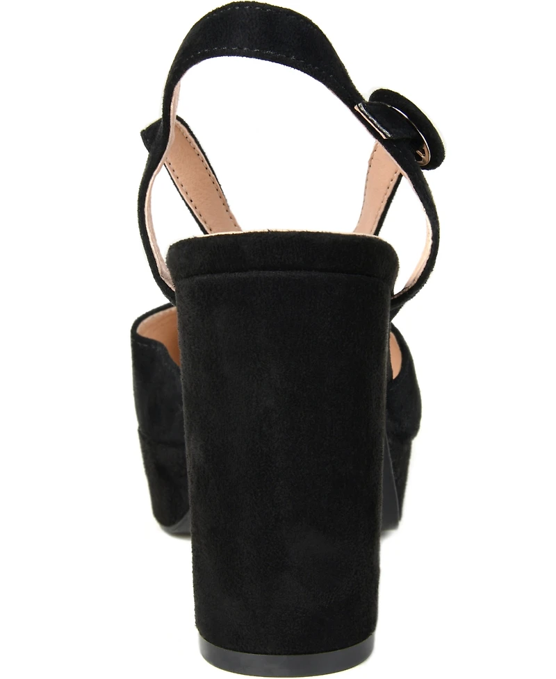 Journee Collection Women's Roslynn Platform Block Heel Dress Pumps