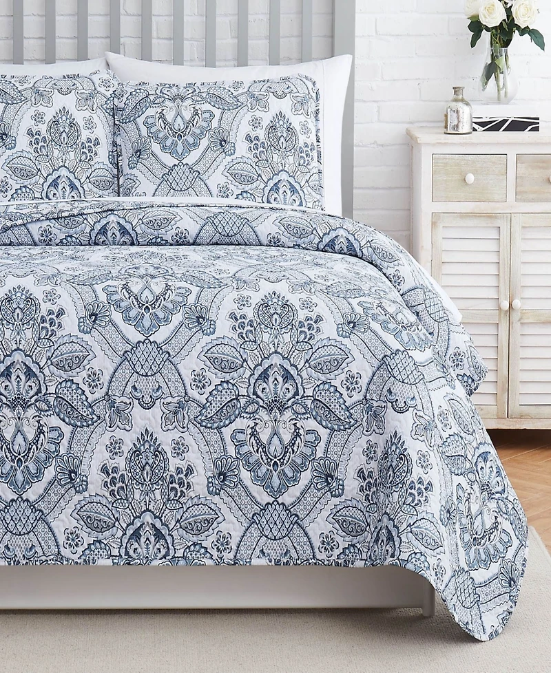 Southshore Fine Linens Enchantment Printed 3-Pc. Quilt Set