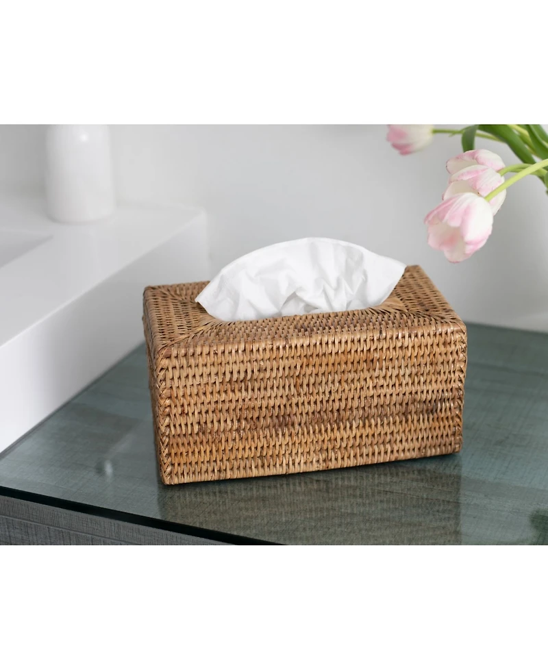 Artifacts Rattan Rectangular Tissue Box Cover