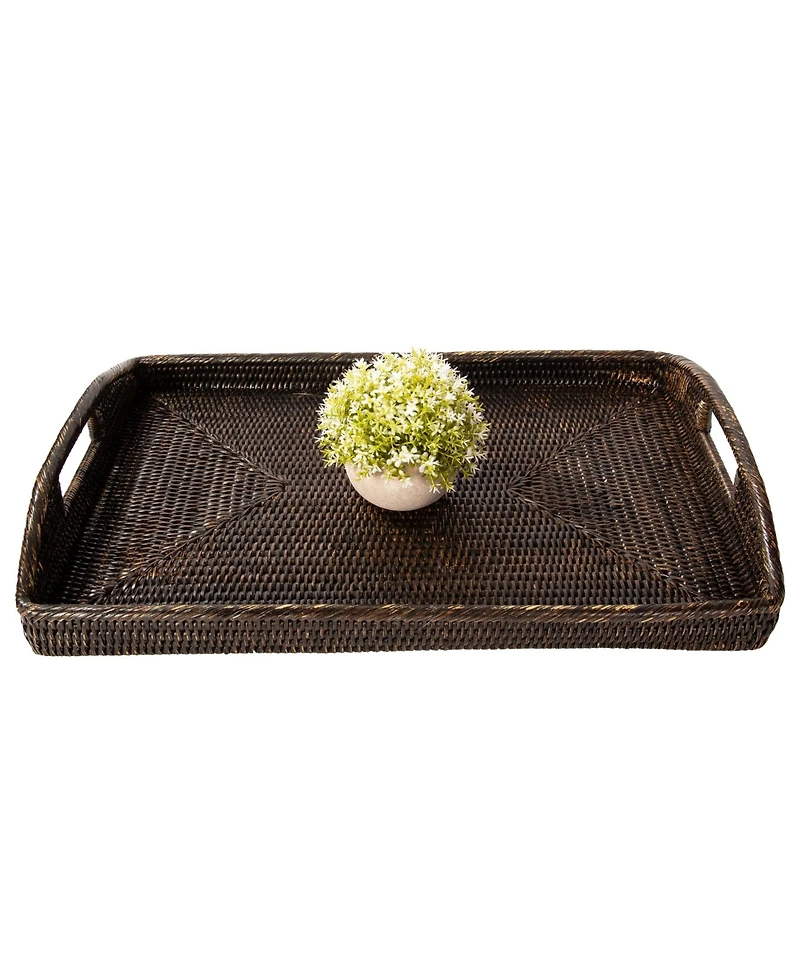 Artifacts Rattan Rectangular Serving Tray
