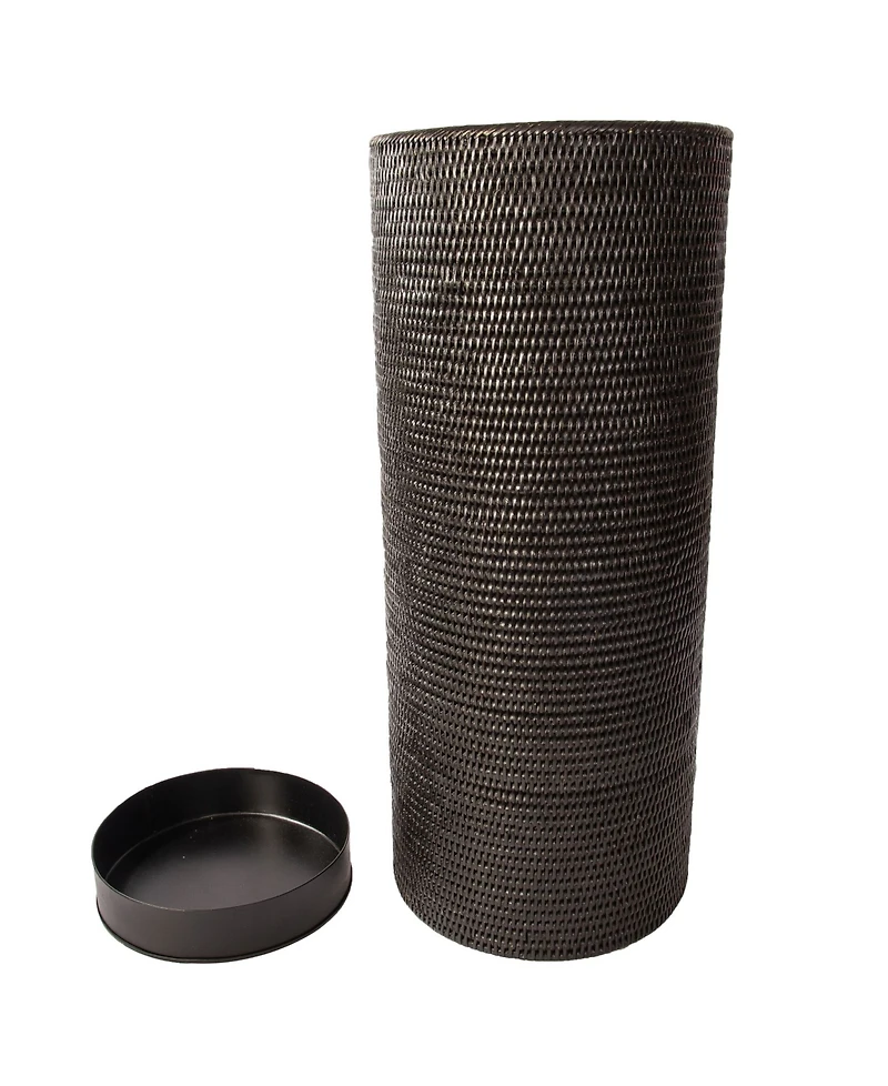 Artifacts Trading Company Rattan Round Umbrella Basket