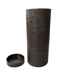 Artifacts Trading Company Rattan Round Umbrella Basket