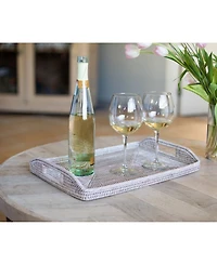 Artifacts Rattan 17" Rectangular Tray