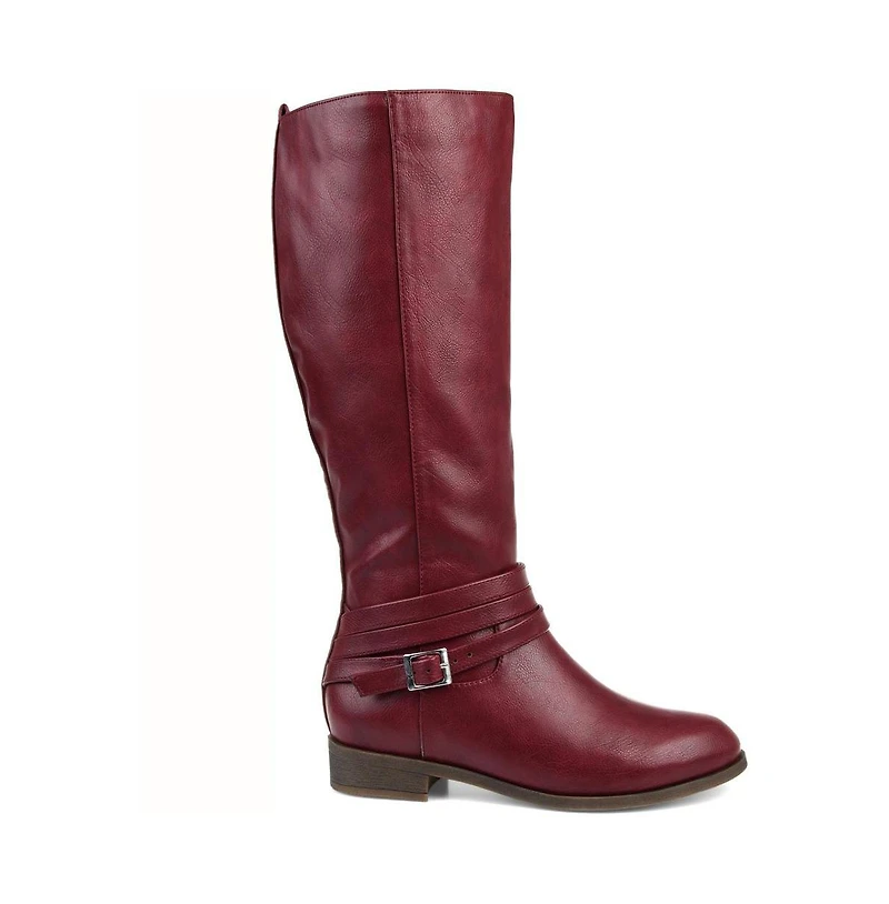 Journee Collection Women's Ivie Extra Wide Calf Knee High Riding Boots