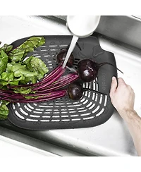 Tovolo Prep N' Rinse Flat Colander With Raised Edges