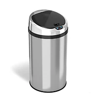 8 Gallon / 30 Liter Stainless Steel SoftStep Round Kitchen Trash Can with Odor Filter