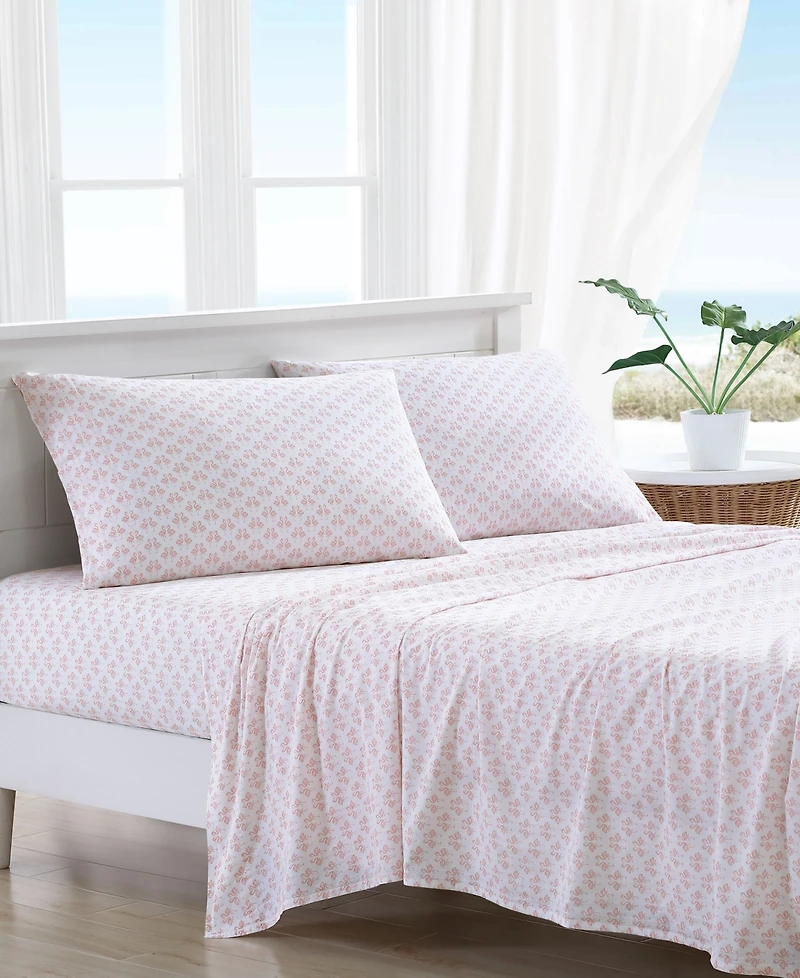 Tommy Bahama Home Washed Cotton 4-Pc. Sheet Set