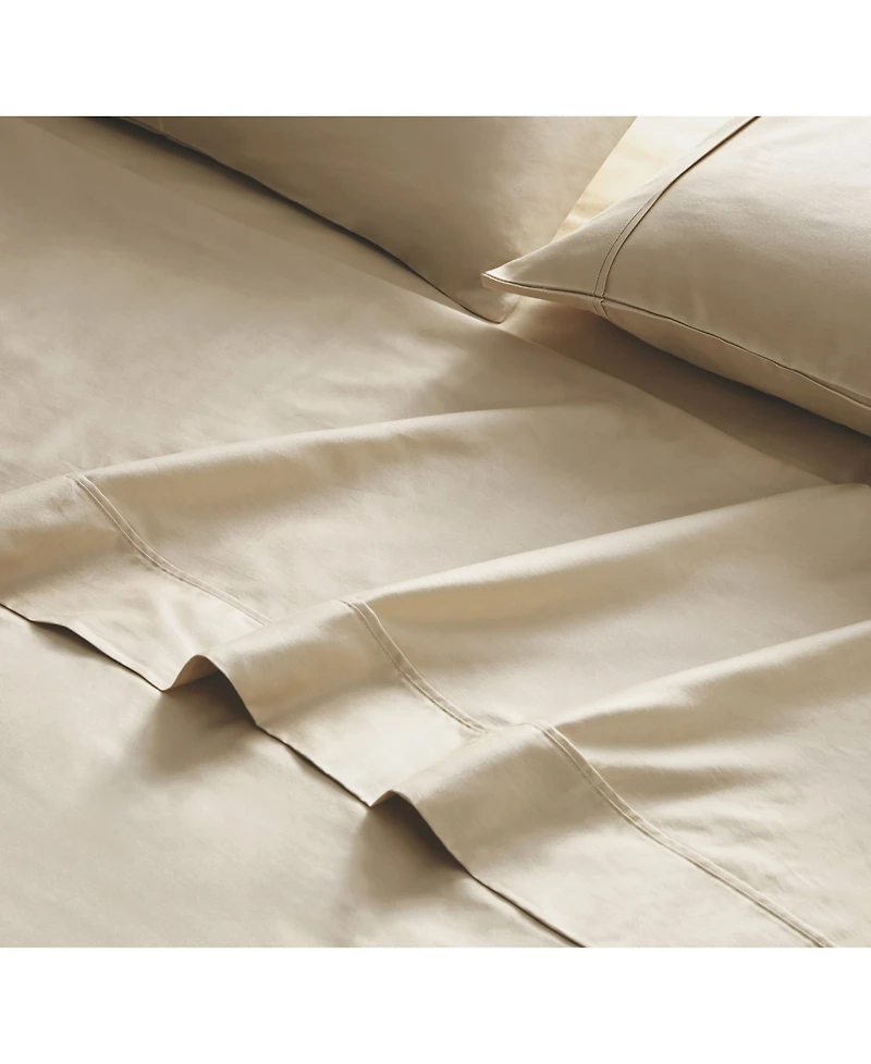 Brielle Home 400 Thread Count Cotton Sateen 3-Pc. Sheet Set, Twin