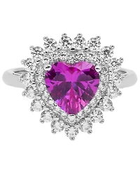 Women's Heart Ring Sterling Silver