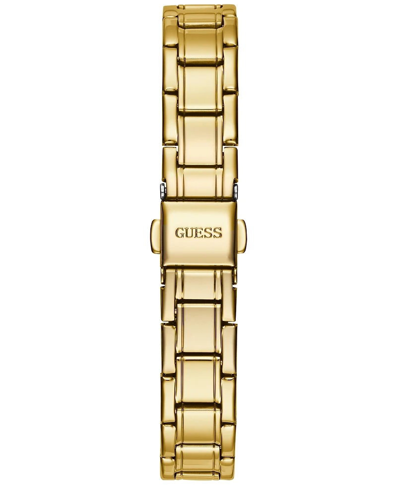 Guess Women's Diamond-Accent Gold-Tone Stainless Steel Bracelet Watch 25mm