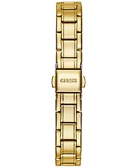 Guess Women's Diamond-Accent Gold-Tone Stainless Steel Bracelet Watch 25mm