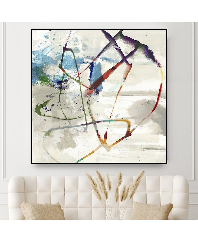 Giant Art Playful Intent Ii Oversized Framed Canvas, 45" x 45"