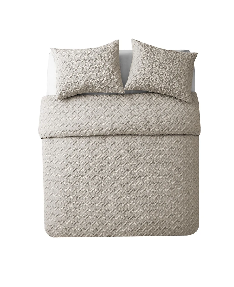 Vcny Home Nina Embossed Comforter Set, Twin Xl
