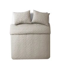 Vcny Home Nina Embossed Comforter Set, Twin Xl