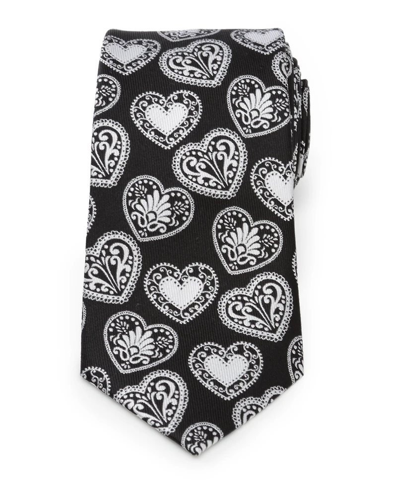 Men's Paisley Heart Tie