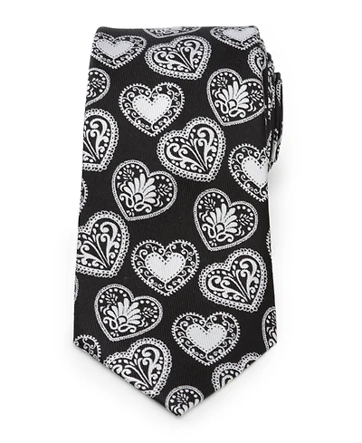 Men's Paisley Heart Tie
