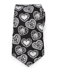 Men's Paisley Heart Tie