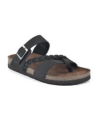 White Mountain Women's Hazy Footbed Sandals