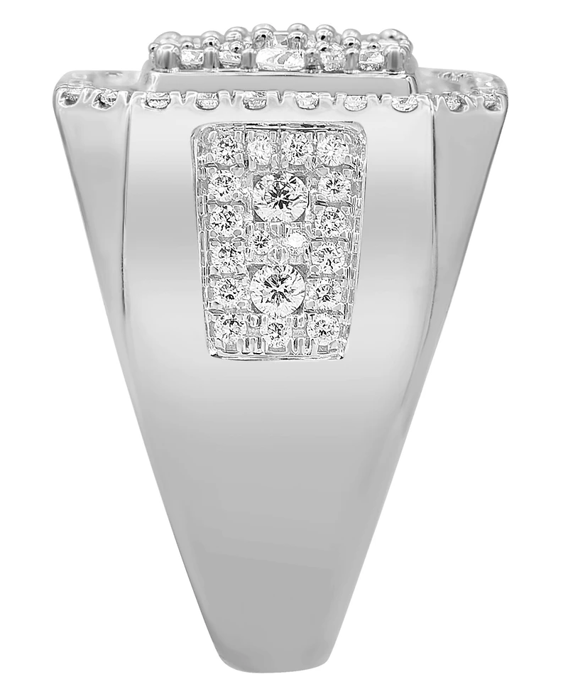 Men's Diamond Cluster Ring (3 ct. t.w.) 10k Yellow, White or Rose Gold