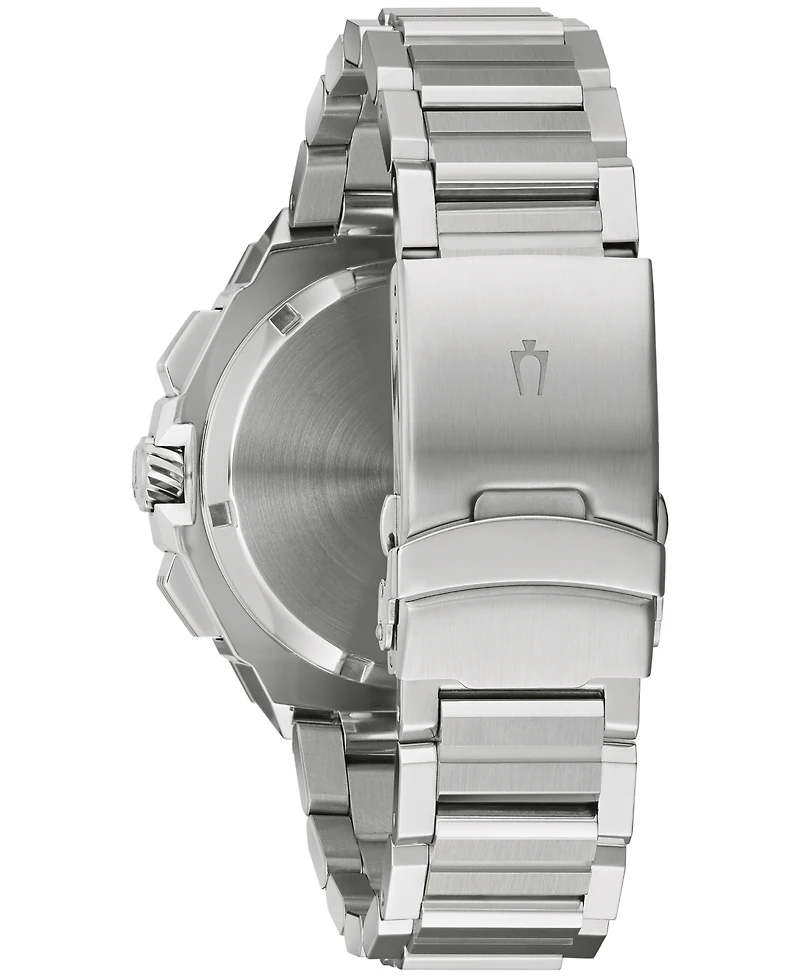 Bulova Men's Chronograph Precisionist X Stainless Steel Bracelet Watch 44.5mm