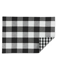 Design Imports Reversible Gingham - Buffalo Check Placemat Set