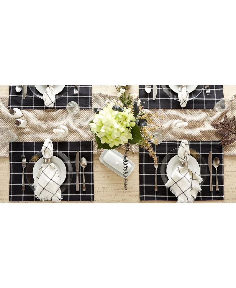 Design Imports Check Placemat, Set of 6
