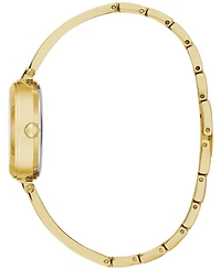 Caravelle Women's Gold-Tone Stainless Steel Bangle Bracelet Watch 26mm Gift Set