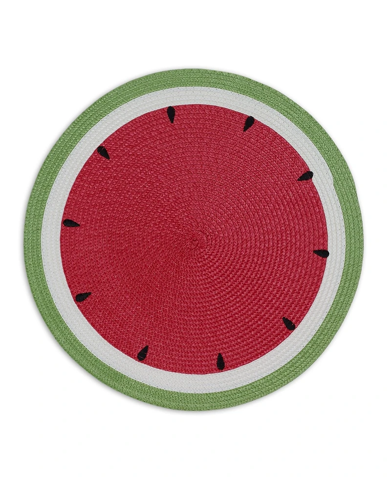 Design Imports Summer Day Watermelon Placemats, Set of 6