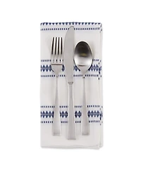 Design Imports Zig Dobby Stripe Napkin, Set of 6